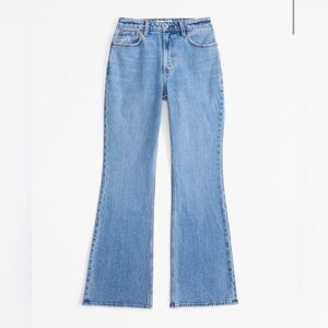 Abercrombie & fitch curve love high rise flare jeans